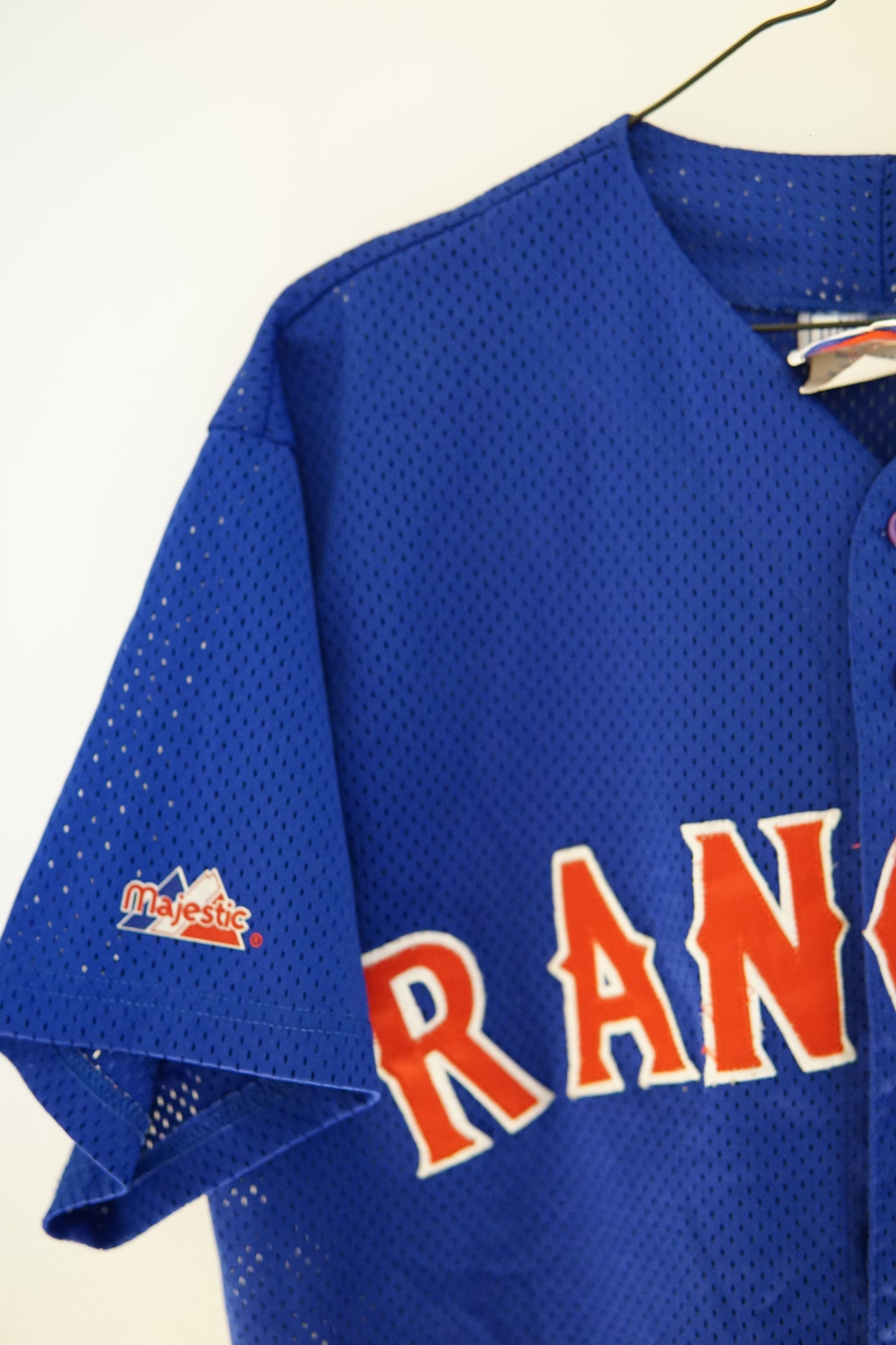 Camicia Texas RangersVintage Majestic Taglia L anni '90