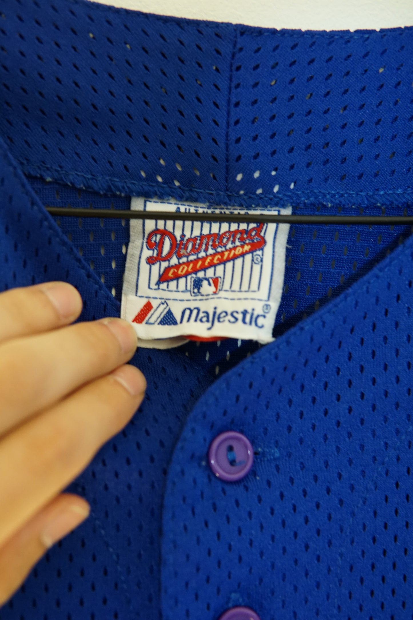 Camicia Texas RangersVintage Majestic Taglia L anni '90