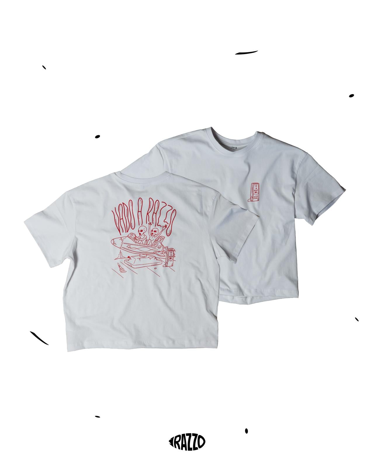 VADO A RAZZO T-SHIRT BOXY FIT bianca